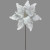 Super Luxe Poinsettia Stem White 50cm