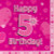 Pink Napkins Pk16 Age 5