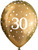 11in Latex Age 30 Gold Pack of 6