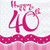 Perfectly Pink Age 40 2Ply Napkins