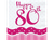Perfectly Pink Age 80 2Ply Napkins