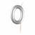 Silver Metallic Finish Candle Number 0