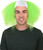 Scary Green Clown Wig