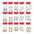 GLITTER HANGING MUSICAL ORNAMENTS 2 PACK Choose from 15 assorted styles