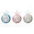 1st Christmas Baby Glass Bauble 80mm Choice of Blue Pink or White
