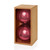 200mm Shiny Shatterproof Baubles Pk2 Raspberry