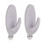 Set of 2 Large Hooks with Adhesive Strip 