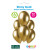 13in Latex Balloons Pk6 Shiny Gold