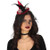Witch Mini Hat on Headband Red