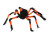 Orange and Black Furry Spider 75cm
