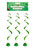 St Patricks Hanging Swirl Irish Shamrock Decoration Pk3