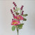 Artifical Spring Floral Bush Pink 33cm