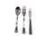 Reusable Plastic Knives Metallic Silver Pack10