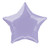 H100 20in Foil Balloon Lavender Star