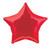 H100 20in Foil Balloon Red Star