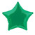 H100 20in Foil Balloon Green Star