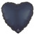 H100 18in Heart Foil Balloon Satin True Navy
