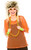 80s Mesh Top Neon Orange One Size