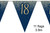 Navy Gold Metallic Glitter Bunting 11 Flags Age 18 3.9m