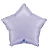 H100 18in Foil Star Balloon Satin Lilac