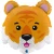 H300 Supershape Foil Balloon Tiger Head 22in