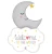H300 Supershape Foil Balloon Welcome Baby Moon 32in