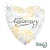 H100 18in Foil Balloon Happy Anniversary Filigree Heart