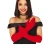 Long Red Gloves 42cm
