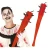 Halloween Fake Bat with Nails 73cm