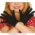 Childrens Black Gloves 18cm