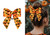 Halloween Orange Elastic Hair Tie Bobble