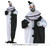 Standing Scary Clown on Base with Light Sound and Movement 205cm
