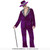 Cool Man Purple Pimp Adult Size Medium