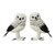 Snowy Owl with Faux Fur Feathers 21cm Choice of 2 Styles