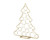 Gold Metal Christmas Tree with Bauble Hooks 96cm