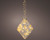 Clear Diamond LED Hanging Flashing Christmas Ornament  Battery Operated 16cm