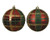 Shatterproof Bauble 8cm Tartan Choice of Matt or Shiny