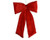 Polyester Bow Velvet Christmas Red 80cm
