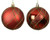 Shatterproof Bauble 8cm Red Choice of Matt or Shiny