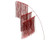 Shiny Fringe Spray 3 Layer Christmas Red 5x46x90cm