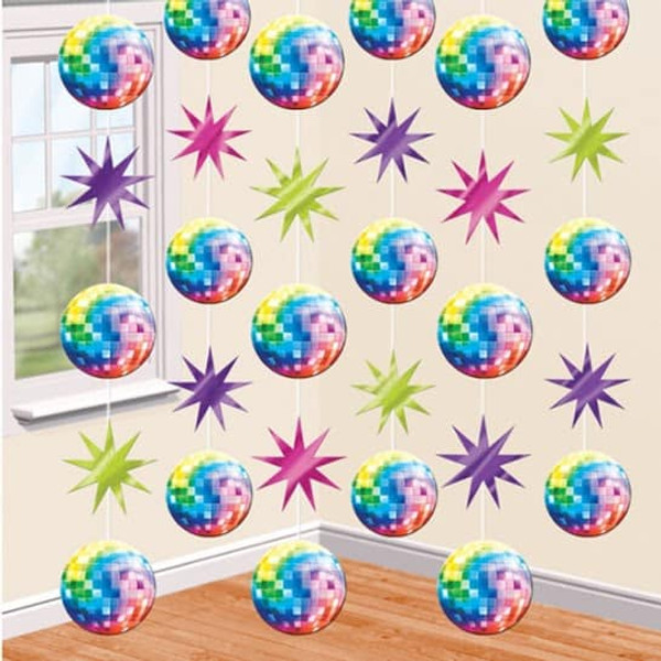 Disco Fever String Decoration Pk6