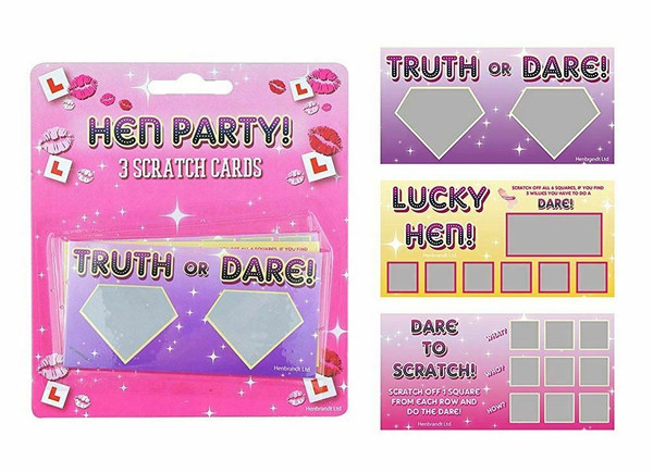 Hen Party Scratch Cards 