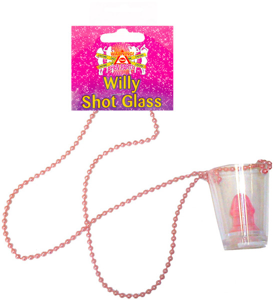 Hen Party Willy Shot Glass Necklace 