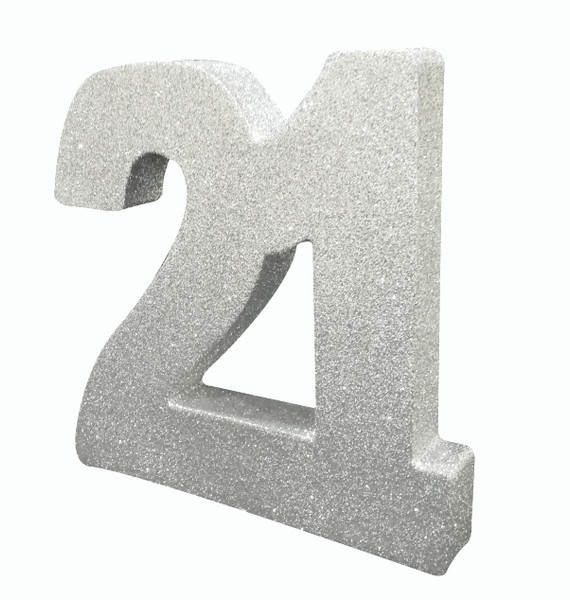 Table Number Age 21 Silver