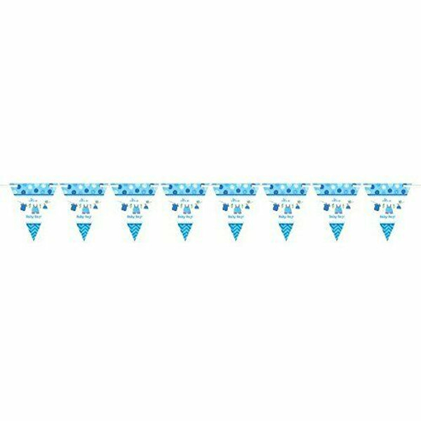 With Love Boy Pennant Banner 24pcs