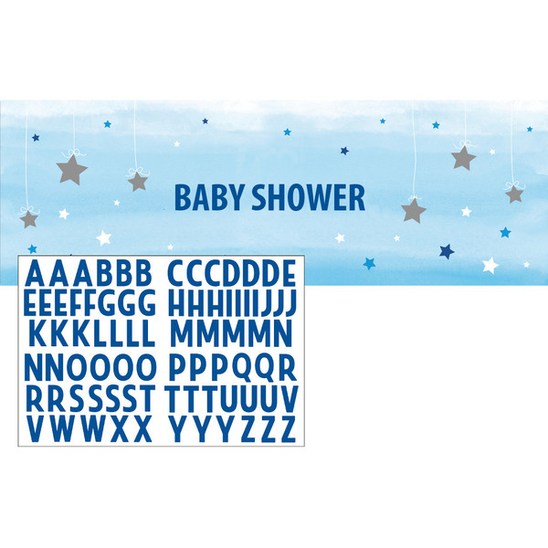 One Little Star Blue Personalised Giant Banner
