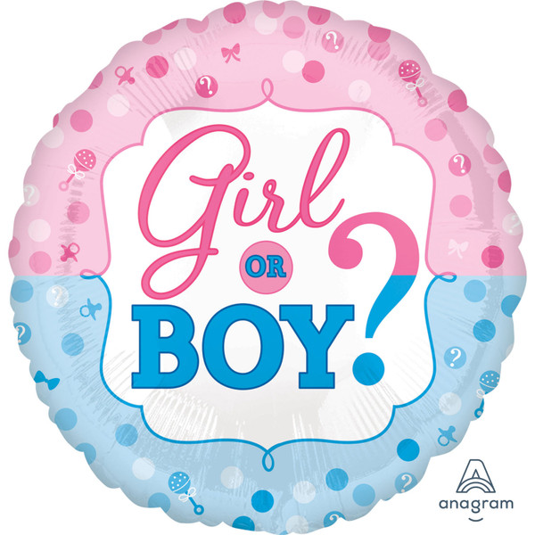H100 18in Foil Balloon Girl or Boy