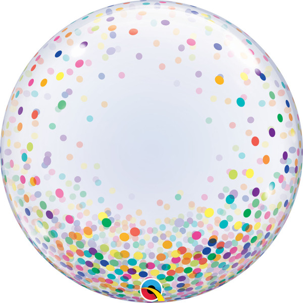 H300 24in Deco Bubble Colourful Confetti Dots