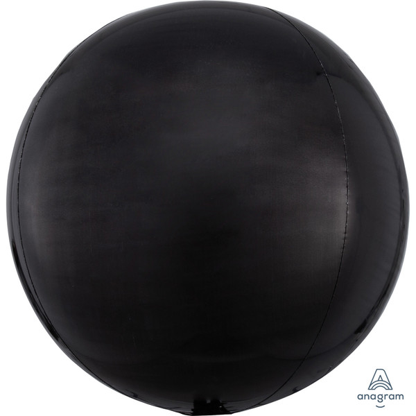 H200 Orbz Foil Balloon Black