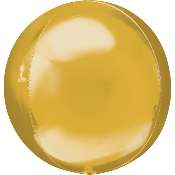 H200 Orbz Foil Balloon Gold